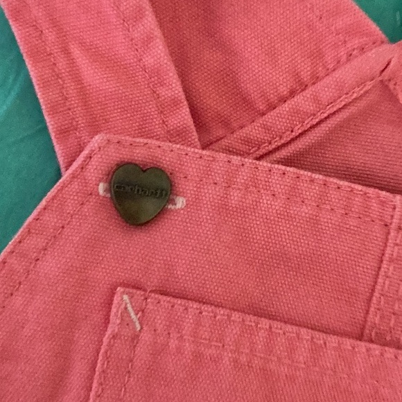 Carhartt Pink Kids Overalls - Picture 9 of 12